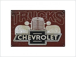 Plechová cedule Chevrolet Trucks, 20x30cm