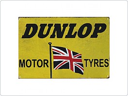 Plechová cedule Dunlop Tyres, 20x30cm