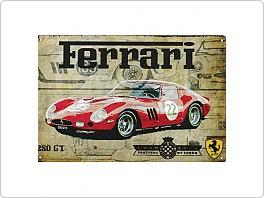Plechová cedule Ferrari 250GT, 20x30cm