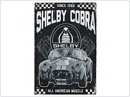 Plechová cedule Ford Shelby Cobra, 20x30cm
