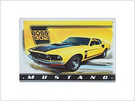 Plechová cedule Ford Mustang Boss 302, 20x30cm