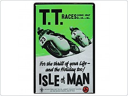 Plechová cedulec Isle of Man TT, 20x30cm
