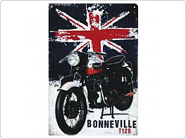Plechová cedule moto Triumph, 20x30cm