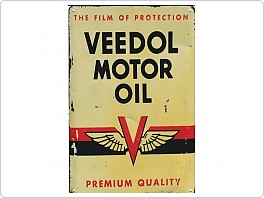 Plechová cedule VEEDOL motor oil, 20x30cm