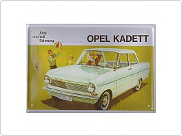Plechová cedule Opel Kadett, 20x30cm