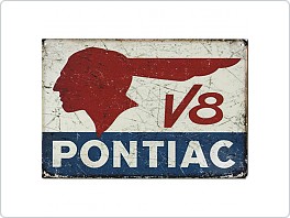Plechová cedule Pontiac, 20x30cm