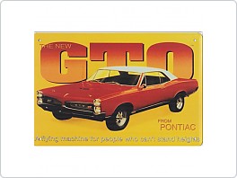 Plechová cedule Pontiac GTO, 20x30cm