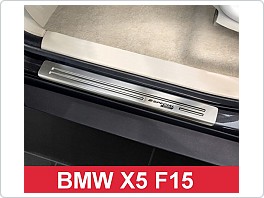 Kryty prahů, nerez, BMW X5 F15, 2014-2018