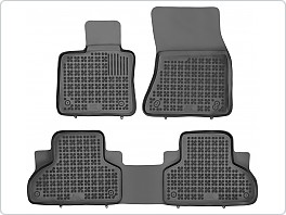 Gumové VANIČKY, autokoberce sada BMW X5 F15, X6 F16, 2014-2019, černé