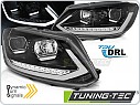 Přední světlomety, světla, lampy VW Touran 2010-2015, Tube, DRL, SEQ, černé LPVWS4