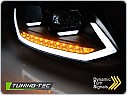 Přední světlomety, světla, lampy VW Touran 2010-2015, Tube, DRL, SEQ, černé LPVWS4