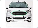 Nerez žebra přední masky Ford Transit Courier, 2014-