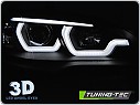 Přední světla BMW X5, E70, 2007-2013, DRL, LED angel eyes, černé, LPBMG9 AKCE 