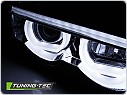 Přední světla BMW E38, 1994-2001, 3D LED angel eyes, chromové