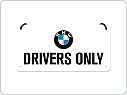 Plechová cedule BMW Drivers Only, 10x20cm
