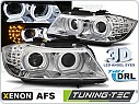Přední světlomety, světla, lampy BMW E90/91, 2009-2011, XENON AFS, LED DRL, chromové