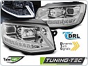 Přední světla, světlomety, lampy VW T6 2015-2019, DRL, Tube Light, dynamické, chromové
