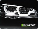 Přední světla, světlomety, lampy BMW X5 E70, 2007-2013, TUBE LIGHT, DRL, chromové