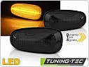 Boční blinkry, LED dynamické blikače, Opel Astra G, Zafira A, Frontera B, kouřové