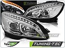 Přední světla, světlomety Mercedes C W204, 2007-2010, Tube Light, chrom LPMEB4