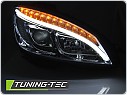 Přední světla, světlomety Mercedes C W204, 2007-2010, Tube Light, chrom LPMEB4