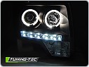 Přední světla, světlomety, lampy Ford F150 MK12, 2008-2014, Angel Eyes, černé