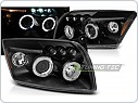 Přední světla, světlomety, lampy Dodge Caliber, 2006-2012, Angel Eyes, černé