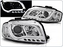 Přední světla Audi A3 8P, 2003-2008, TUBE neon led light, chrom LPAU97