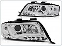Přední světla Audi A6, 1997-2001, TUBE neon led light, chrom LPAU91