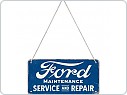 Plechová cedule Ford Service & Repair, 20x10 cm