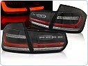 Zadní světla, LED světlomety, lampy BMW F30 2011-2018, LED BAR, SEQ, černé