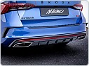 Lemy výstupu vzduchu, ABS černý lesklý, klavírlak, Octavia IV RS, 2020-