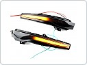 Led dynamické blinkry do zrcátek s Blue efekt, Mercedes C W205, E W213, S W222, GLC, V W447,