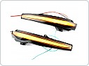 Led dynamické blinkry do zrcátek s Blue efekt, Mercedes C W205, E W213, S W222, GLC, V W447,