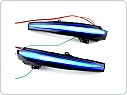 Led dynamické blinkry do zrcátek s Blue efekt, Mercedes C W205, E W213, S W222, GLC, V W447,