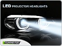 Přední LED světla, světlomety, lampy BMW X5 E70 2007-2013, LED angel eyes, DRL, xenon OEM, černá