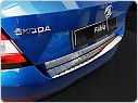 Kryt zadního nárazníku, NEREZ AVISA, ŠKODA FABIA III. 2018-2021 (HATCHBACK, PO FACELIFTU, MATNÁ)