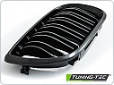 Přední maska, ledvinky BMW E46, 2001-2005, SPORT STYLE, černý lesk