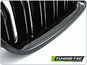 Přední maska, ledvinky BMW F10, F11, 2010-2016, SPORT STYLE, lesklá černá