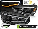 Přední světla, světlomety, lampy Mitsubishi Lancer 8, 2008-, TubeLight, SEQ, černé