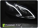 Přední světla, světlomety, lampy Mercedes W212, 2013-2016, TRUE DRL, černé