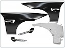 Přední blatníky BMW E90, E91, 2005-2011, SPORT STYLE s LED blinkry, sada L+P