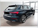 Kryt zadního nárazníku, NEREZ AVISA, AUDI A3 2020- (SPORTBACK, S-LINE, MATNÁ)