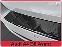 Kryt zadního nárazníku, NEREZ AVISA, AUDI A4 2016-2019 (COMBI, CARBON)