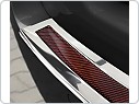 Kryt zadního nárazníku, NEREZ AVISA, BMW 5 2010-2017 (F11, LESKLÁ A ČERVENÝ CARBON)
