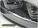 Přední světla, světlomety, lampy VW Golf 7, 2013-2017, SEQ, černé s chromovou linkou