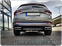 Atrapy výfuků Škoda Karoq style Turbo - ALU vzhled