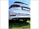 Atrapy výfuků pro Škoda Octavia IV RS Style - stříbrné