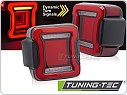 Zadní LED světla, světlomety, lampy Jeep Wrangler JL 2018-2023, SEQ, červené