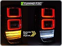 Zadní LED světla, světlomety, lampy Ford Ranger, 2011-2018, SEQ, kouřové
